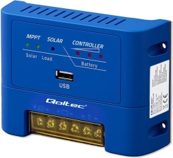 Regulador de carga solar MPPT de 15 A para baterías 12/24 V AGM, GEL y LiFePO4