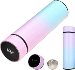Taza térmica inteligente 500 ml arcoíris con pantalla LCD