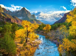 Puzle de 3000 piezas Otoño en las montañas del Parque Nacional Zion, EE. UU.