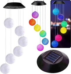 Lámparas LED solares de jardín bolas de colores