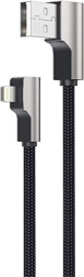 Cable Aukey CB-AL01 Lightning – USB‑A de 2 m con ángulo de 90° MFi, nylon negro