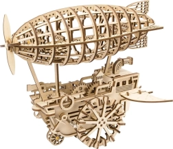 Puzle mecánico de madera: aeronave steampunk