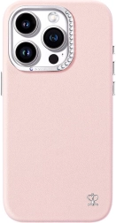 Funda estrellada para iPhone 15 Pro rosa