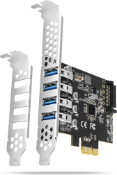 Controlador PCIe USB 3.2 Gen 1 con 4 puertos, UASP, chipset Renesas, alimentación SATA