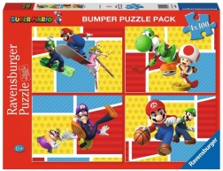 Puzle 4×100 piezas Super Mario