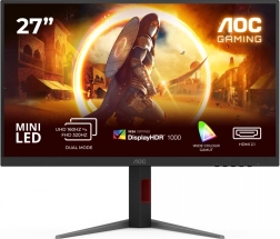 Monitor gaming 27" AOC U27G4XM, 4K, 160 Hz, Fast IPS, Mini LED, HDMI, DisplayPort, pivot
