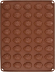 Molde de silicona para galletas nueces Sillinie, naranja
