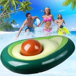 Colchoneta inflable con forma de aguacate con hueso desmontable 150 cm