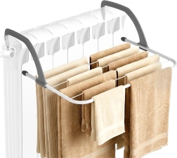 Tendedero colgante para radiador, metálico blanco 51 × 34 cm