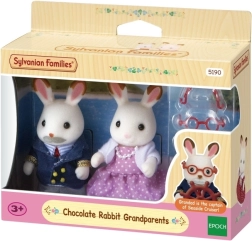 Sylvanian Families abuelos conejos con orejas de chocolate