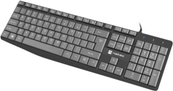 Teclado Natec Nautilus US Slim 1.8m negro-gris