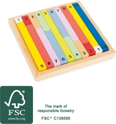 Tabla educativa de colores SMALL FOOT de madera FSC