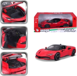Modelo metálico BBURAGO FERRARI SF90 STRADALE 1:18 rojo