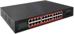 Switch de red Gigabit 24× RJ45 y 2× SFP 1 Gb/s