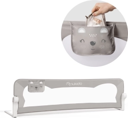 Barrera infantil para cama 150 × 42 × 35 cm Nukido gris