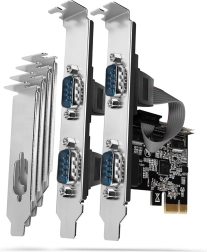 AXAGON controlador PCIe con 4× puerto serie RS-232