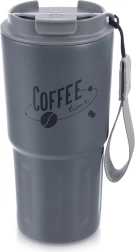 Taza térmica para café 590 ml Coffee Time – acero inoxidable gris
