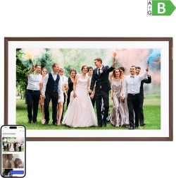Marco de fotos digital Arzopa 15,6″ marrón Wi‑Fi Full HD