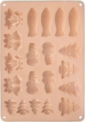 Molde de silicona para galletas y bombones, beige 34 × 24,5 × 1 cm