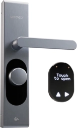 Cerradura inteligente para puerta Loqed Touch (plateado) con Wi‑Fi y Bluetooth