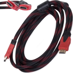 Cable HDMI 2.0 4K 3D, 3 m, conectores chapados en oro, trenzado