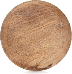 Plato de servir de madera de mango 25 cm