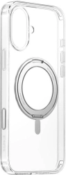 Baseus SkyRing 360° funda magnética con soporte para iPhone 16, transparente
