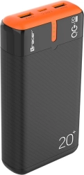 Powerbank TRACER EnerGen 20000 mAh con PD y QC 3.0, negro‑naranja