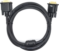 Cable VGA 1,8 m negro con conectores chapados en oro