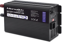 Cargador inteligente de baterías Monolith 20A 24V para LiFePo4, AGM, GEL, SLA