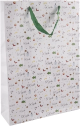 Bolsa de regalo de papel de Papá Noel 32,5 × 10 × 45,5 cm