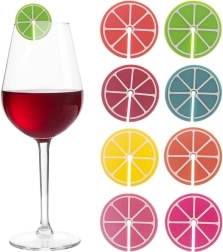 Marcas de silicona para copas y vasos, 8 uds