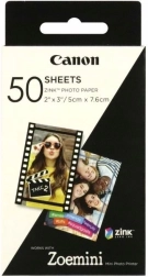 Papel fotográfico 5 × 7,6 cm con parte trasera autoadhesiva