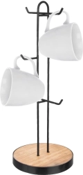 Soporte metálico para tazas y tazones RADKA 15,5 × 40 cm