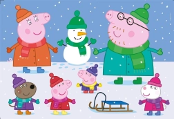 Puzzle Peppa Pig Invierno MAXI 104 piezas