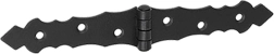 Bisagra decorativa francesa 200 × 34 × 2 mm, negra