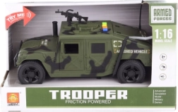 Coche militar a pilas con luces y sonidos