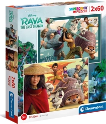 Puzzle Clementoni Raya y el último dragón 2×60 piezas