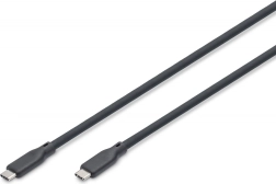 Cable de silicona USB-C a USB-C 2 m, USB 3.2 Gen2 4K 100W, negro
