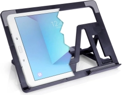 Soporte ajustable para tablet, negro, plegable 26 × 18,5 cm