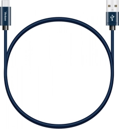 Cable textil USB-A 2.0 / USB-C 3 A, 480 Mb/s