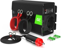 Inversor de tensión GREEN CELL 12 V a 230 V 300 W / 600 W con onda sinusoidal pura
