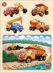Puzzle de madera Dino Tatra en la cantera, 13 piezas