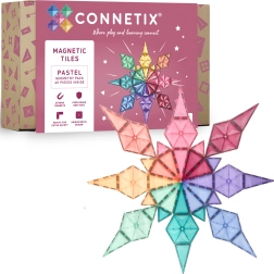 Connetix Pastel Geometry Pack bloques de construcción magnéticos de 40 piezas