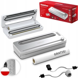 Envasadora al vacío de alimentos 120 W con accesorios, blanca