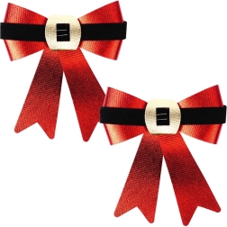 Lazos decorativos navideños 15 × 17 cm, set de 2 uds.