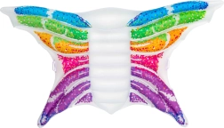 Colchoneta hinchable mariposa arcoíris 294 × 193 cm