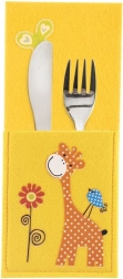 Estuche Orion para cubiertos infantiles jirafa 21 × 9 cm