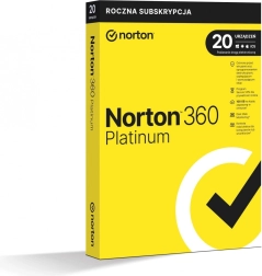 Norton 360 Platinum, 100 GB, 1 usuario, 20 dispositivos, 1 año