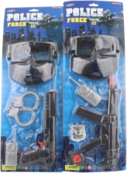 Set de policía con subfusil para niños